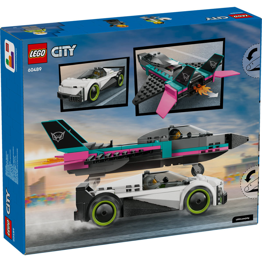 LEGO City 60489 — Avion cu reacție vs mașină – imagine 3