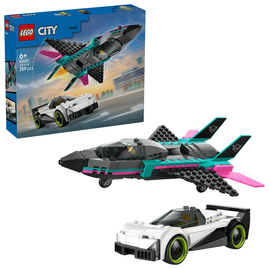 LEGO City 60489 — Avion cu reacție vs mașină – imagine 1