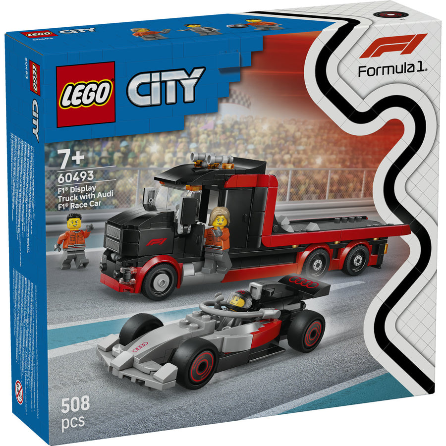 LEGO City 60493 — Camion de prezentare F1® cu mașină de curse Audi F1 – imagine 2