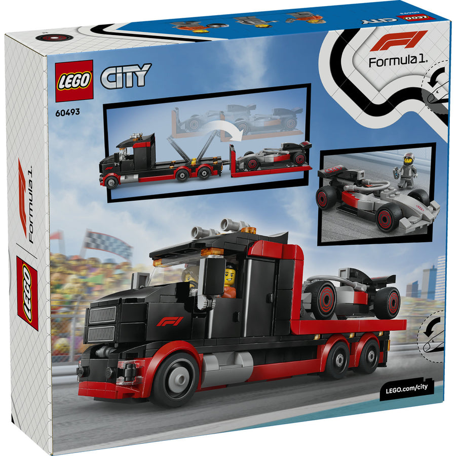 LEGO City 60493 — Camion de prezentare F1® cu mașină de curse Audi F1 – imagine 3