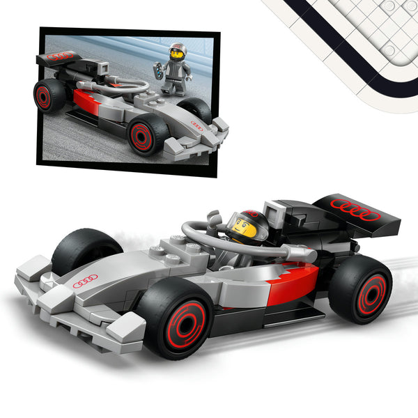 LEGO City 60493 — Camion de prezentare F1® cu mașină de curse Audi F1 – imagine 5