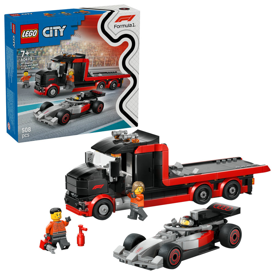 LEGO City 60493 — Camion de prezentare F1® cu mașină de curse Audi F1 – imagine 1