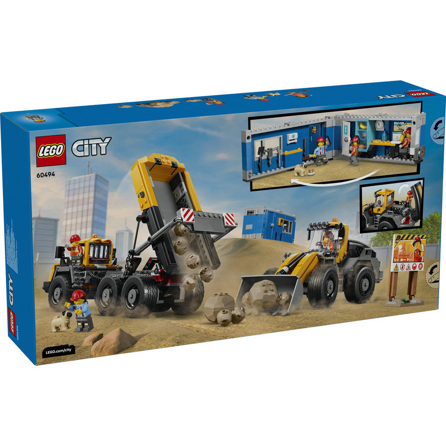 LEGO City 60494 — Camion basculant și încărcător frontal – imagine 3