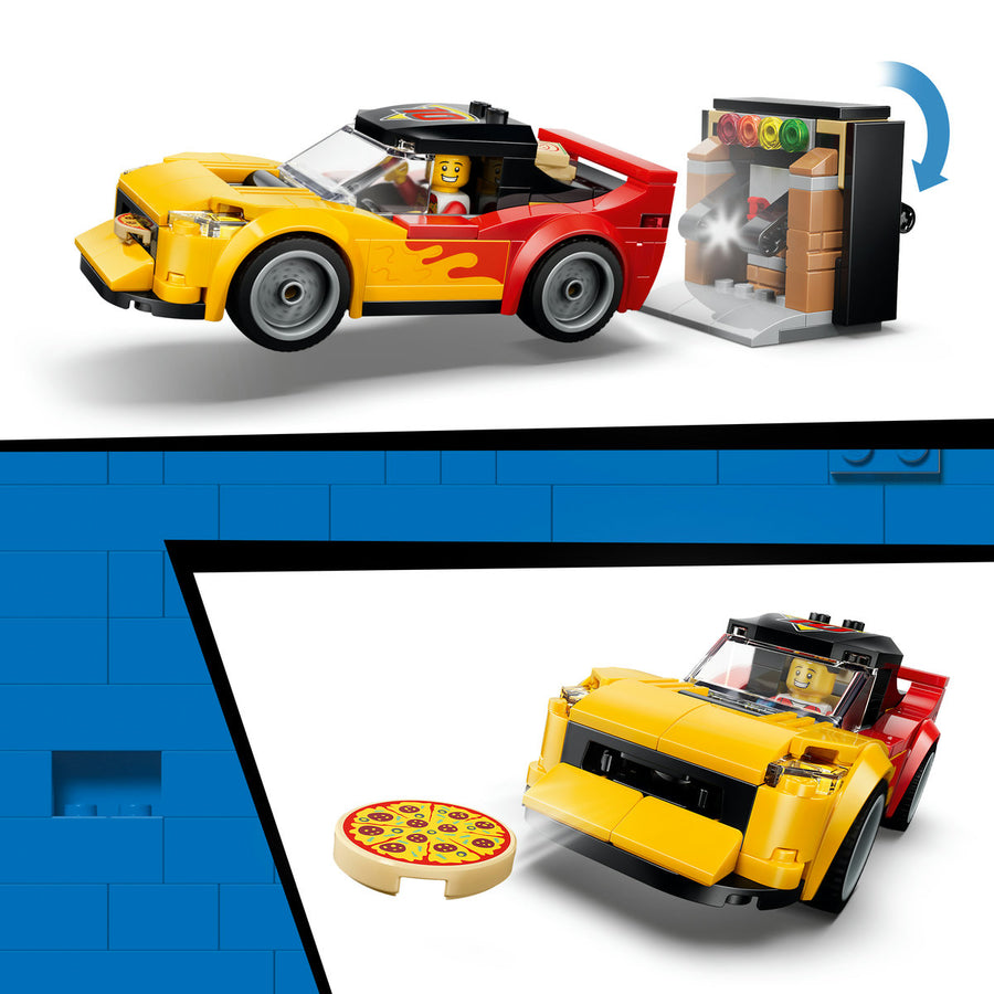 LEGO City 60496 — Experiența livrării de pizza cu vehicule – imagine 5
