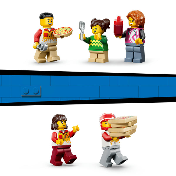 LEGO City 60496 — Experiența livrării de pizza cu vehicule – imagine 6