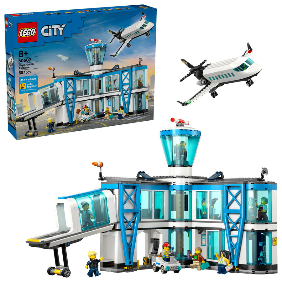 LEGO City 60502 — Aeroport cu avion – imagine 1