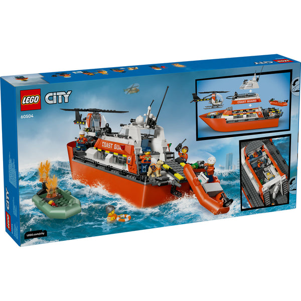 LEGO City 60504 — Barcă de salvare și elicopter ale Pazei de Coastă – imagine 3