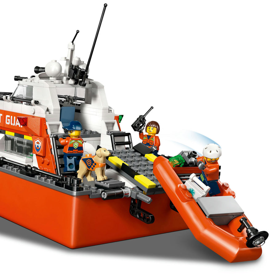 LEGO City 60504 — Barcă de salvare și elicopter ale Pazei de Coastă – imagine 5
