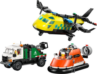 LEGO City 60505 — Avion, autospecială de service și aeroglisor în versiuni adaptate