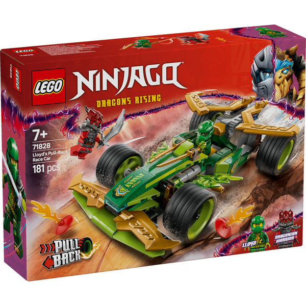 LEGO Ninjago 71828 — Masina de curse pull-back a lui Lloyd – imagine 2