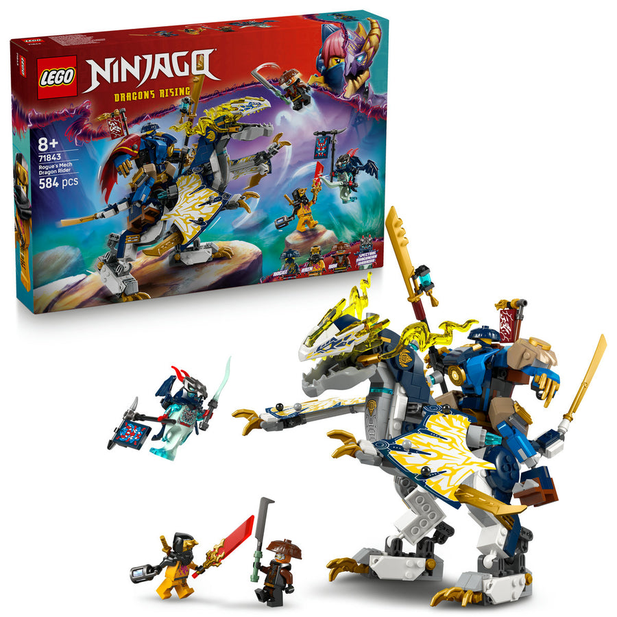 LEGO Ninjago 71843 — Robotul călăreț de dragon al lui Rogue – imagine 1