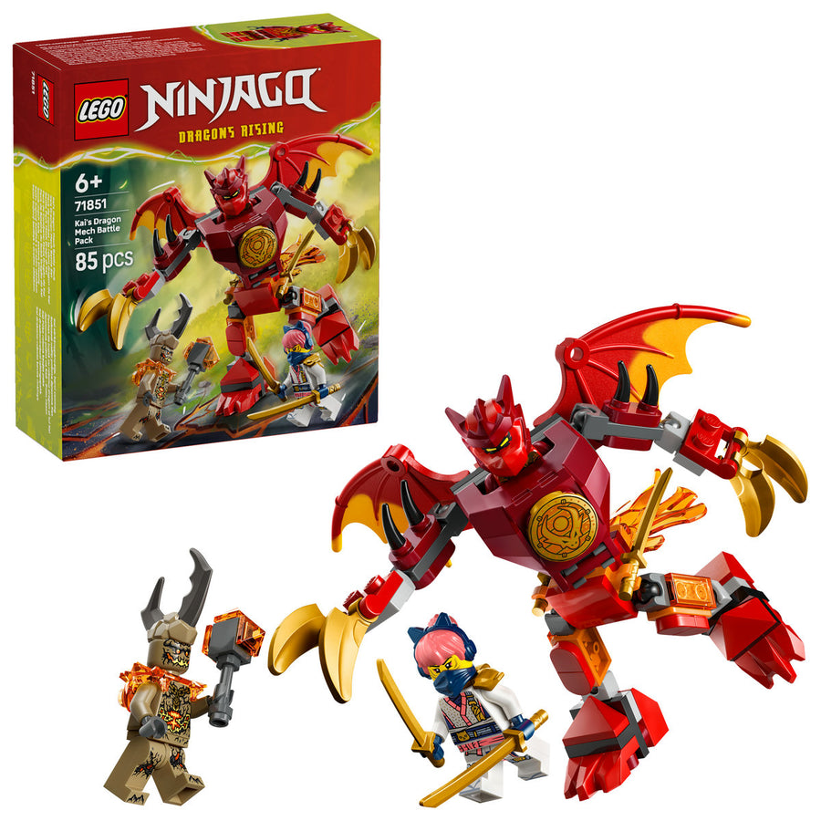 LEGO Ninjago 71851 — Pachet de luptă cu robotul dragon al lui Kai – imagine 1