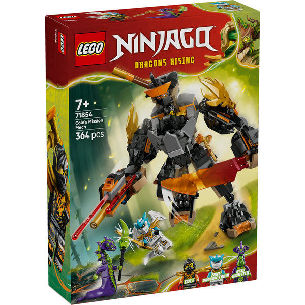 LEGO Ninjago 71854 — Robotul de misiune al lui Cole și dragonul Zane – imagine 2