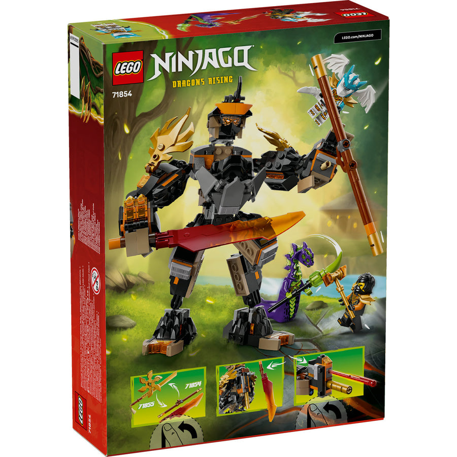 LEGO Ninjago 71854 — Robotul de misiune al lui Cole și dragonul Zane – imagine 3