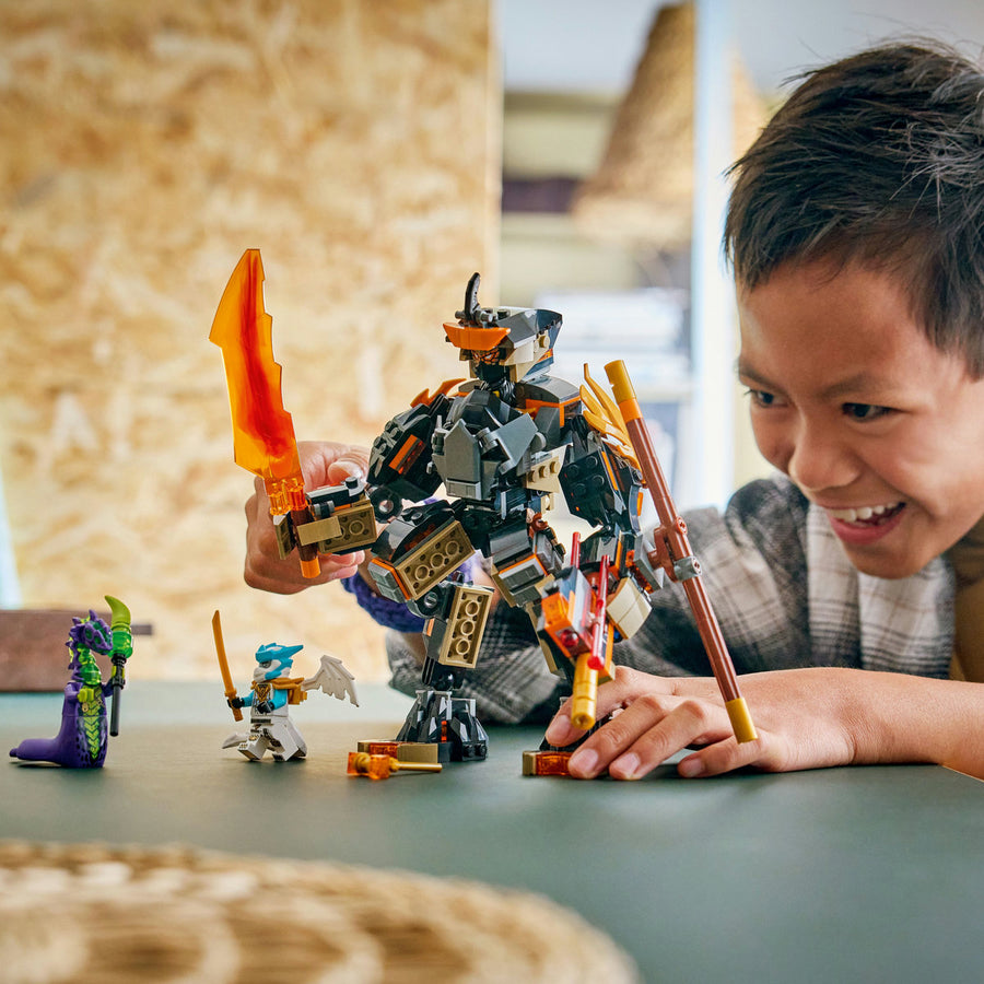 LEGO Ninjago 71854 — Robotul de misiune al lui Cole și dragonul Zane – imagine 4