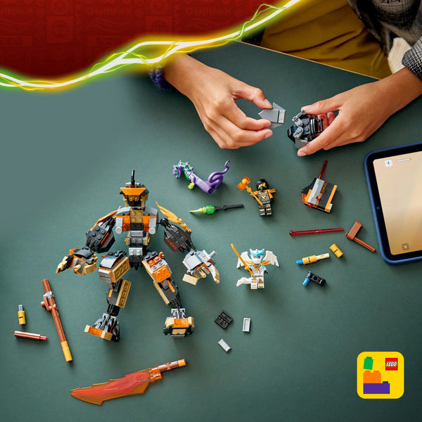 LEGO Ninjago 71854 — Robotul de misiune al lui Cole și dragonul Zane – imagine 6