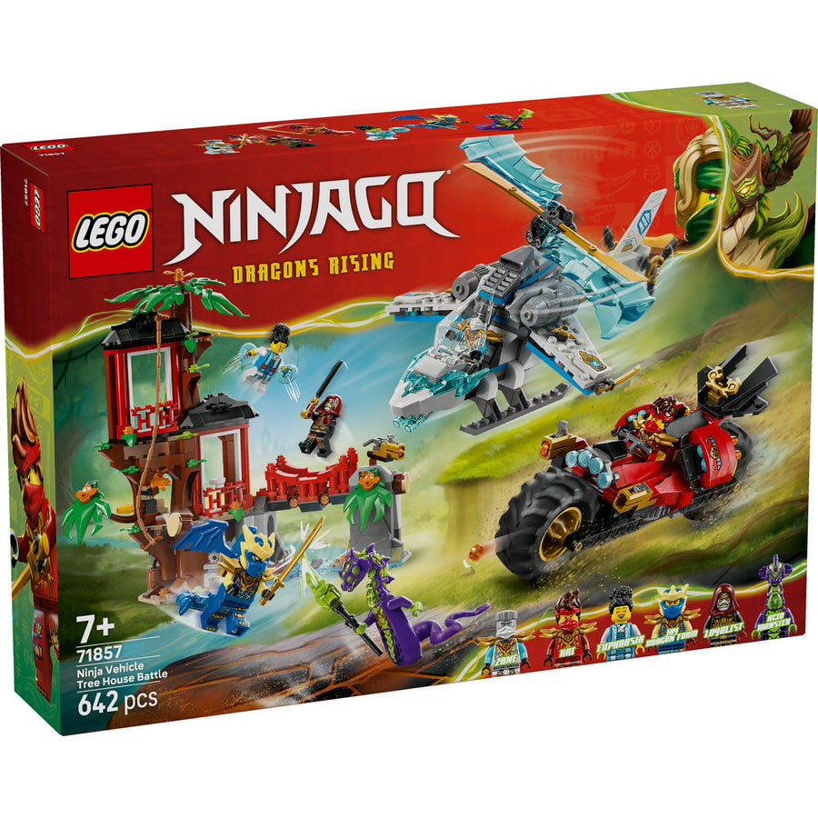 LEGO Ninjago 71857 — Luptă la casa din copac cu vehicule ninja – imagine 2