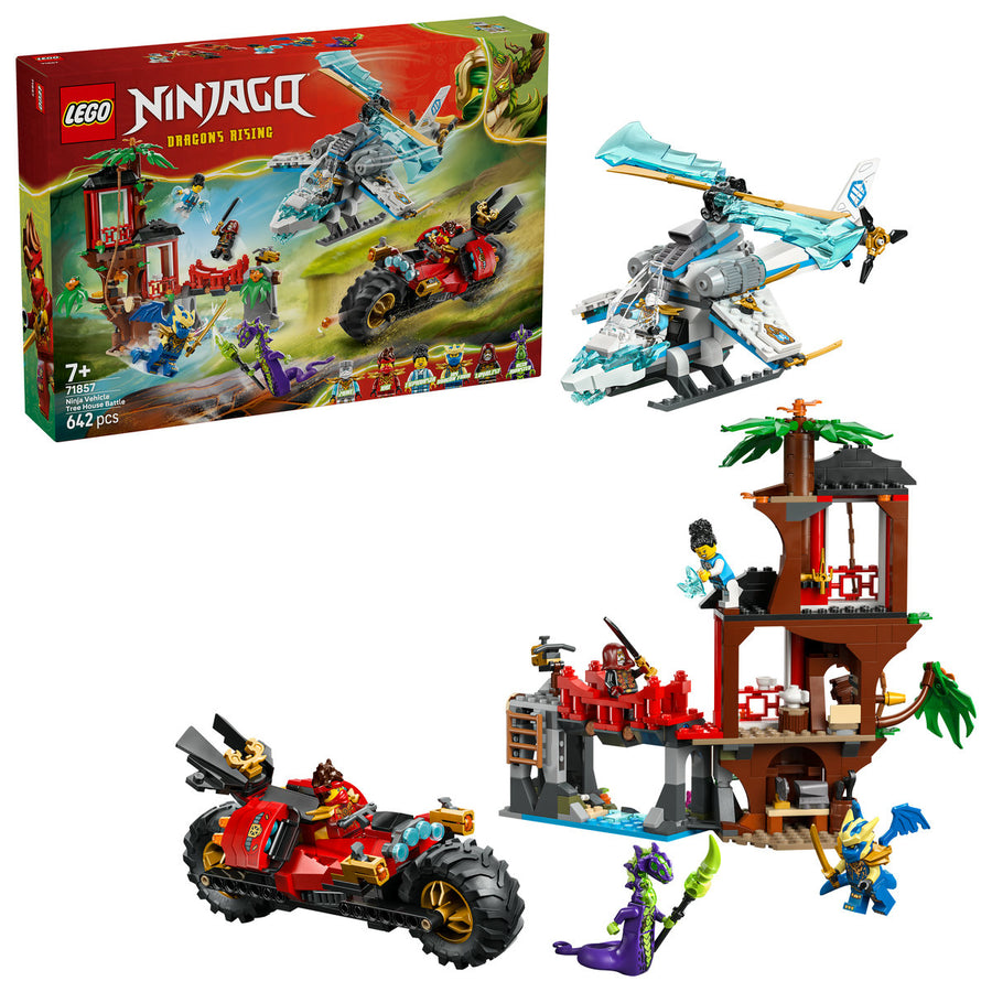LEGO Ninjago 71857 — Luptă la casa din copac cu vehicule ninja – imagine 1