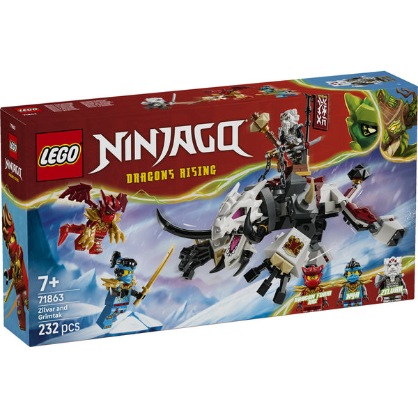 LEGO Ninjago 71863 — Zilvar și monstrul dragon Grimtak – imagine 2