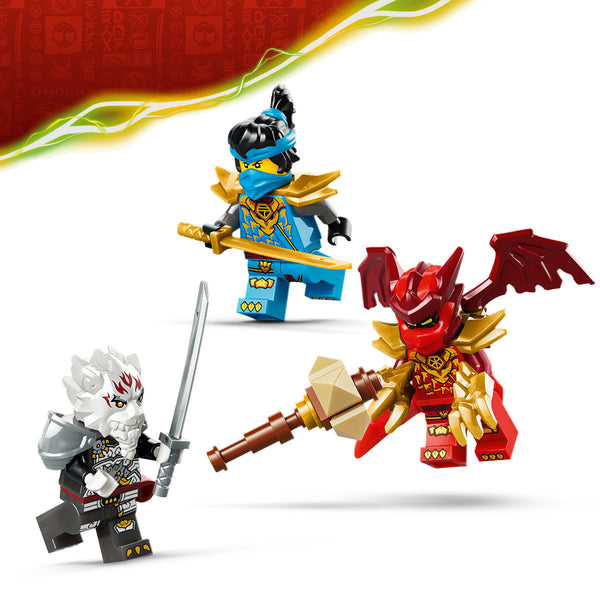 LEGO Ninjago 71863 — Zilvar și monstrul dragon Grimtak – imagine 5