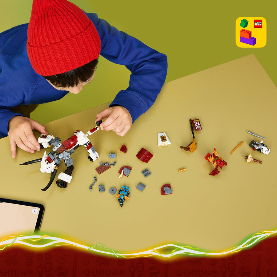 LEGO Ninjago 71863 — Zilvar și monstrul dragon Grimtak – imagine 6