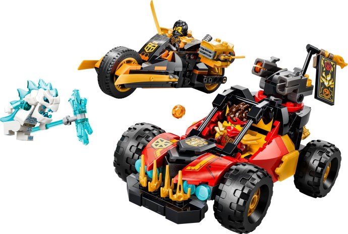LEGO Ninjago 71864 — Vehiculele transformabile ale lui Kai și Cole