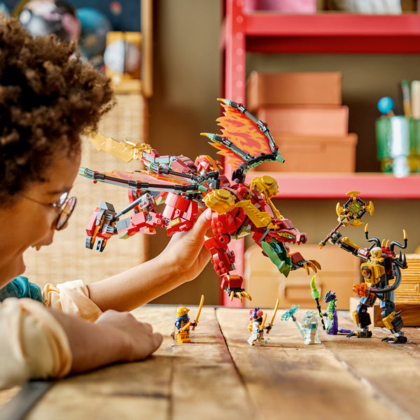LEGO Ninjago 71868 — Robotul dragon transformator al lui Wyldfyre – imagine 4