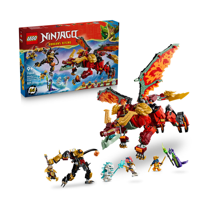 LEGO Ninjago 71868 — Robotul dragon transformator al lui Wyldfyre – imagine 1