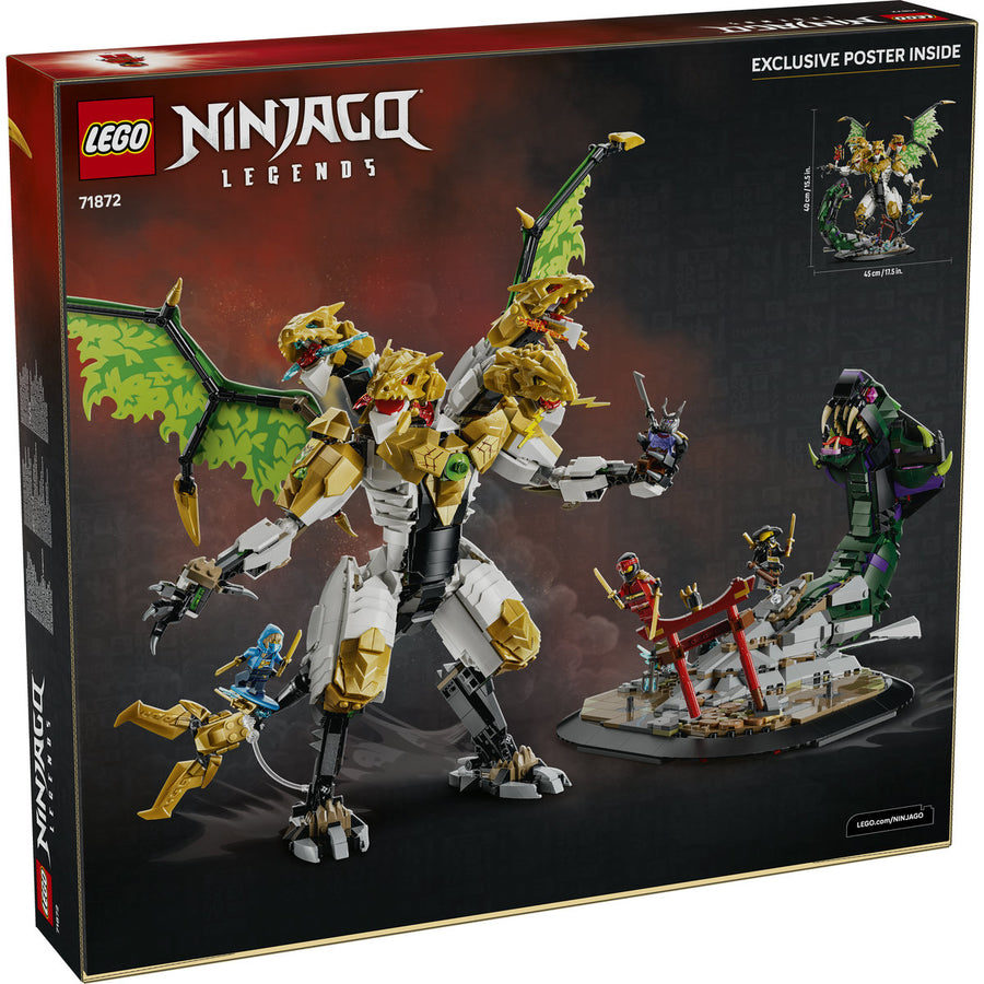 LEGO Ninjago 71872 — Impresionanta bătălie a dragonului – imagine 3