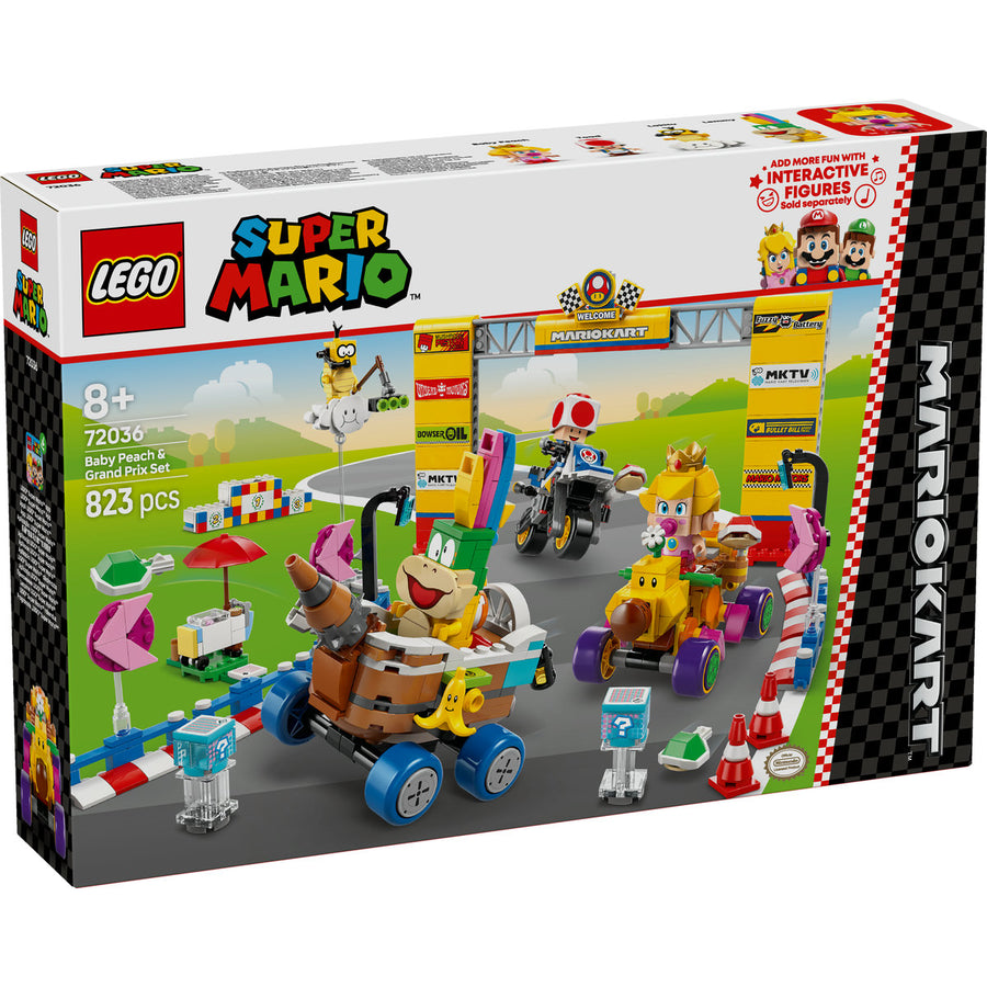 LEGO Super Mario 72036 — Mario Kart™ – Set Baby Peach și Grand Prix – imagine 2