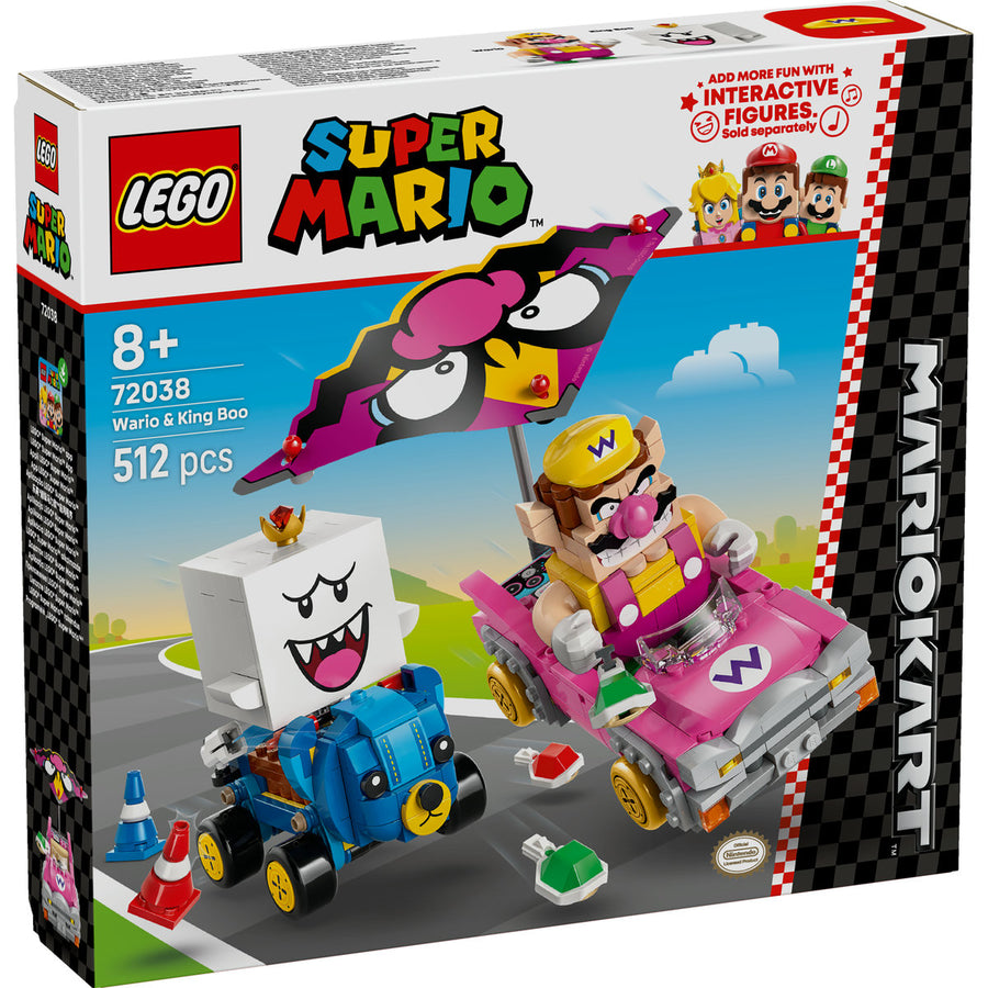 Figurinele Wario și King Boo din setul LEGO Super Mario 72038