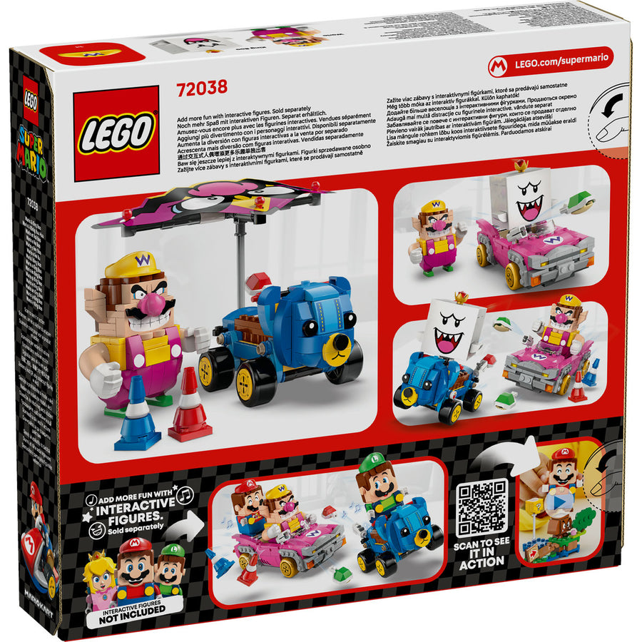 Detaliu kart Wario din setul LEGO Mario Kart 72038