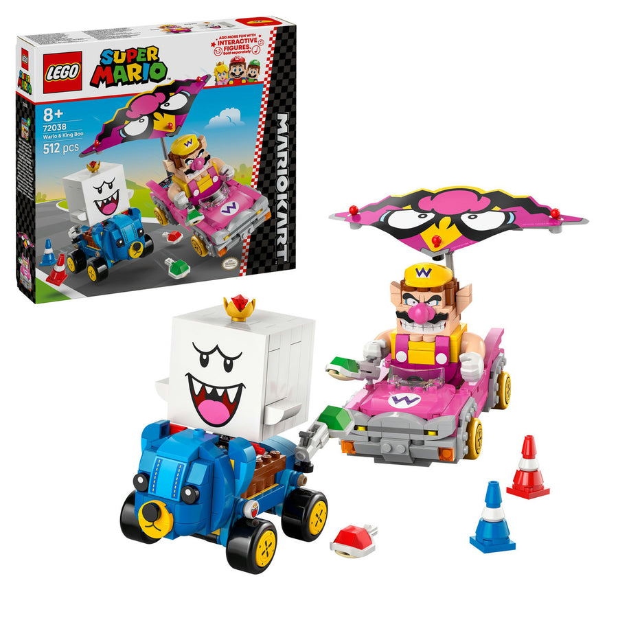 LEGO 72038 asamblat — karturile lui Wario și King Boo