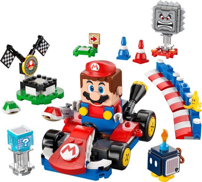 LEGO Super Mario 72043 — Mario Kart – LEGO Mario interactiv și Standard Kart
