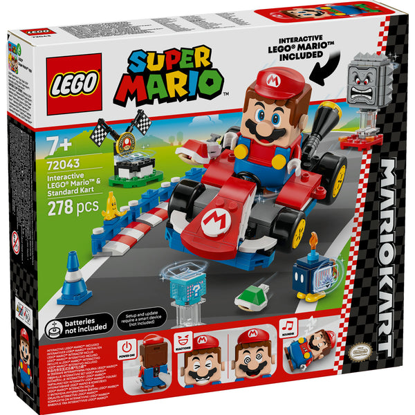 LEGO Super Mario 72043 — Mario Kart – LEGO Mario interactiv și Standard Kart – imagine 2