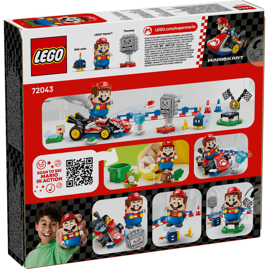 LEGO Super Mario 72043 — Mario Kart – LEGO Mario interactiv și Standard Kart – imagine 3