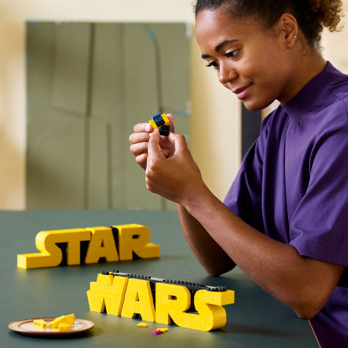 LEGO Star Wars 75407 — Logoul Star Wars din caramizi – imagine 8