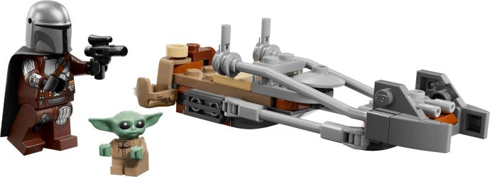 LEGO Star Wars 75436 — Motocicleta rapidă a lui Mandalorian și Grogu