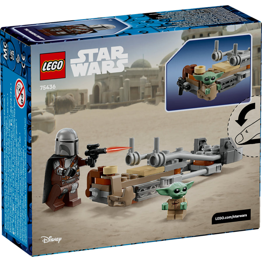 LEGO Star Wars 75436 — Motocicleta rapidă a lui Mandalorian și Grogu – imagine 3