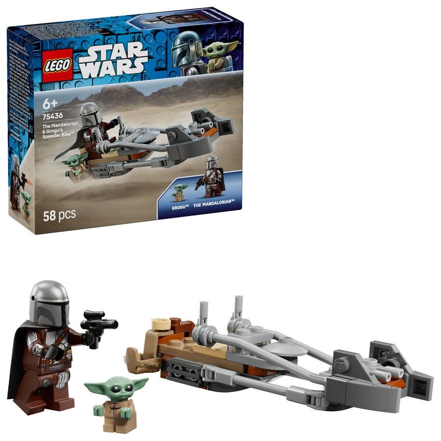 LEGO Star Wars 75436 — Motocicleta rapidă a lui Mandalorian și Grogu – imagine 1