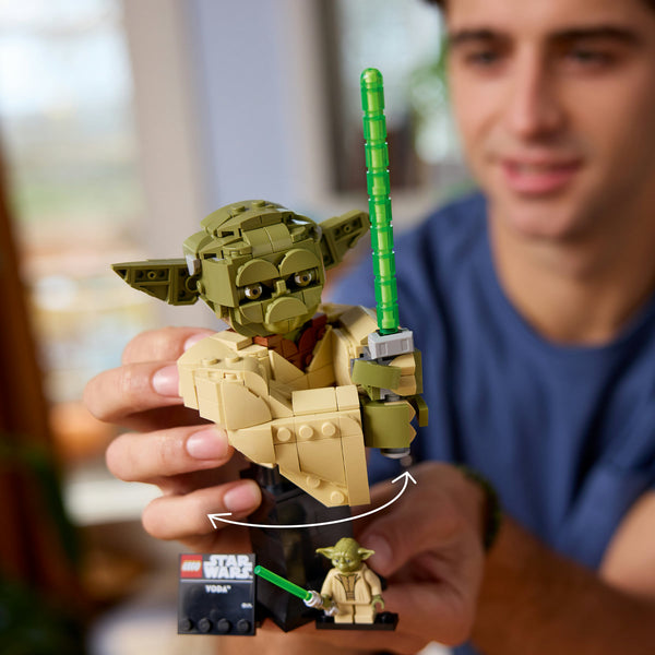LEGO Star Wars 75438 — Bustul lui Yoda – imagine 6