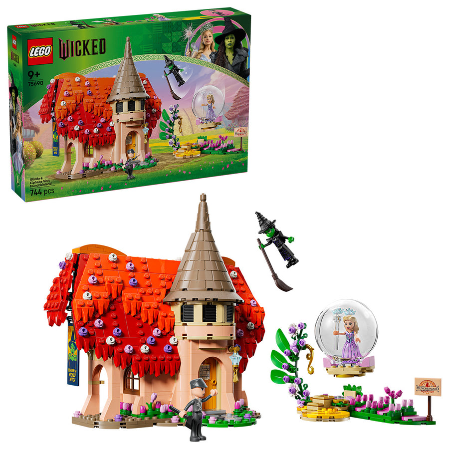 LEGO Wicked 75690 — Glinda și Elphaba vizitează Munchkinland – imagine 1