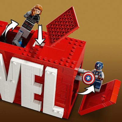 LEGO Marvel Super Heroes 76313 — Sigla și minifigurine MARVEL – imagine 2