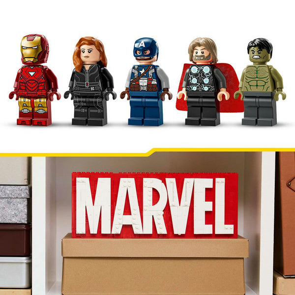 LEGO Marvel Super Heroes 76313 — Sigla și minifigurine MARVEL – imagine 5
