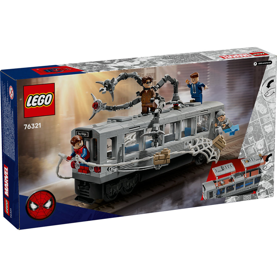 LEGO Marvel Super Heroes 76321 — Lupta de pe acoperisul trenului dintre Omul-Paianjen și Doc Ock – imagine 3