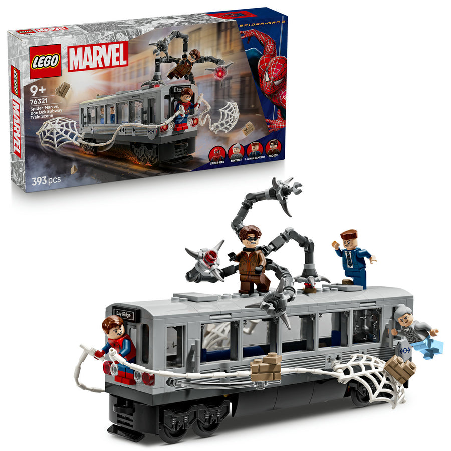 LEGO Marvel Super Heroes 76321 — Lupta de pe acoperisul trenului dintre Omul-Paianjen și Doc Ock – imagine 1