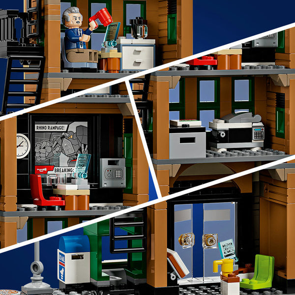 LEGO Marvel Super Heroes 76342 — Omul Păianjen vs Mysterio: Daily Bugle – imagine 4