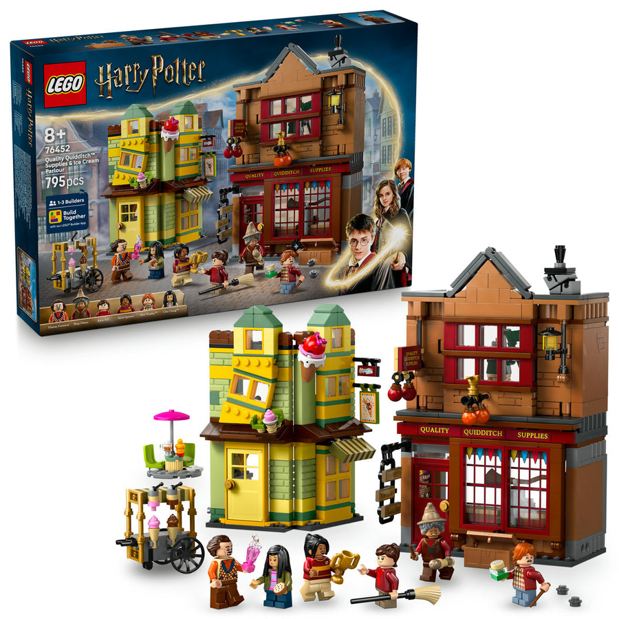 LEGO Harry Potter 76452 — Furnituri Vâjthaț de calitate și magazin de înghețată – imagine 1