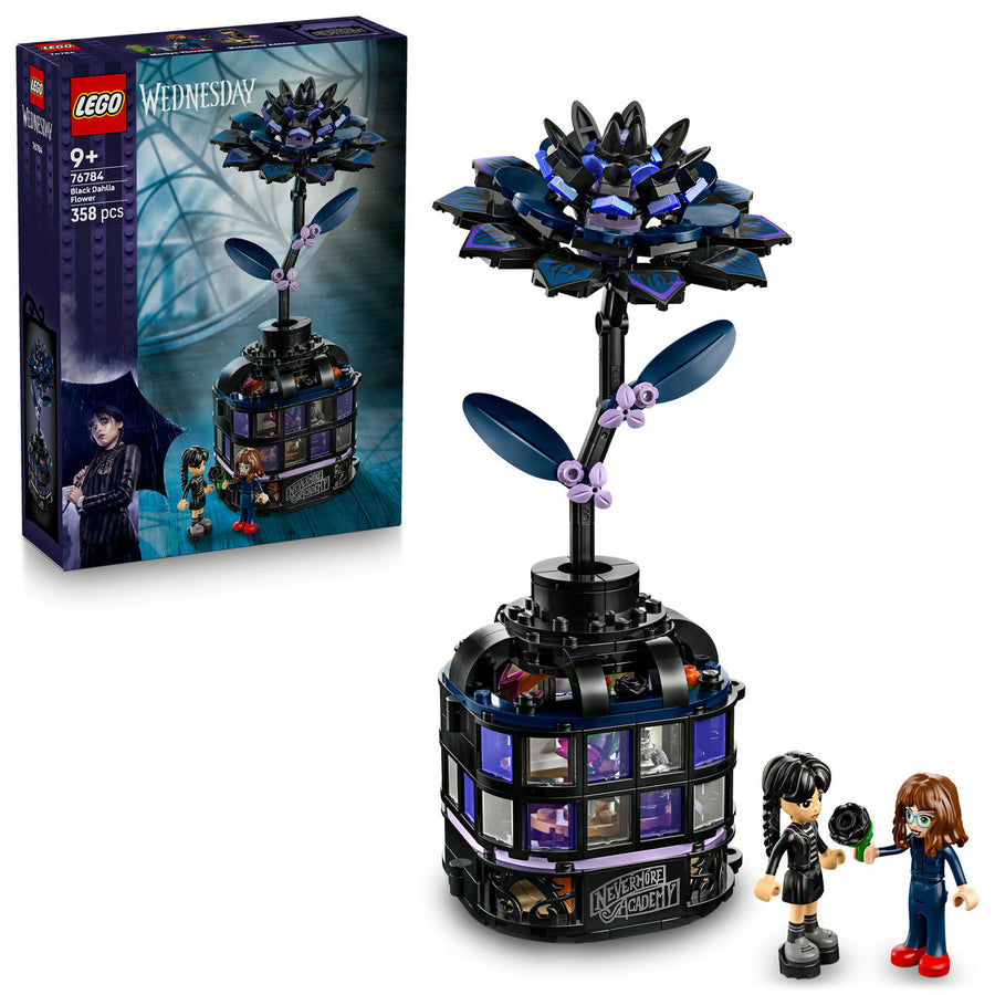 LEGO Wednesday 76784 — Floare de dalie neagra – imagine 1