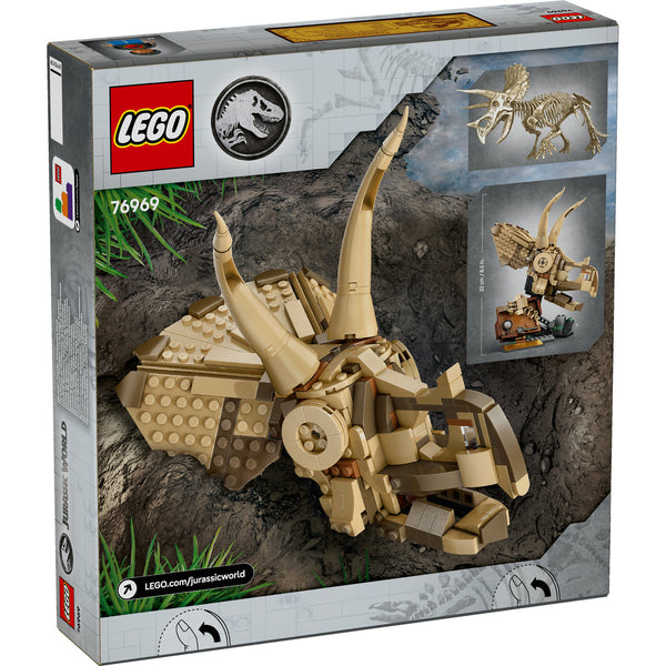 LEGO Jurassic World 76969 — Fosile de dinozaur: craniu de Triceratops – imagine 3